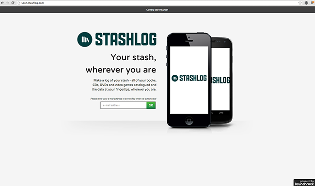 Finished landing page